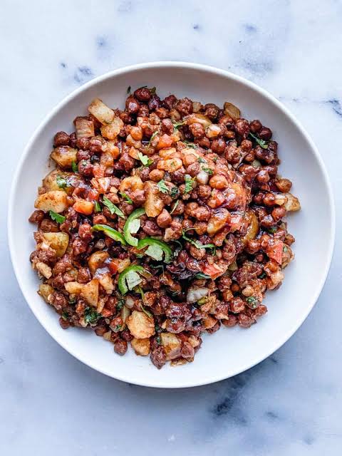 Aloo channa salad